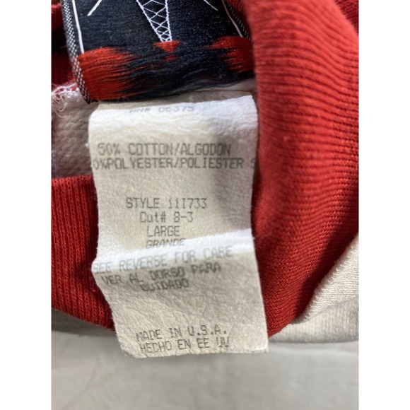 Vintage Late 90s Ugly Christmas Snowman Sweatshirt Puff Paint USA Womens L - Picture 15 of 15